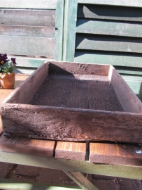 Old wooden sieve