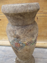 Antique wooden candleholder or ornament