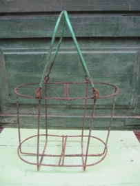 Brocante flessenrek met afgeronde hoeken