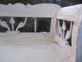 Brocante wood (garden) bench