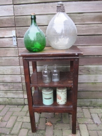 Brocante Chicoree blik met scharnierdeksel