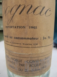 Brocante oude cognac fles
