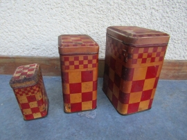 Set antieke Franse blikken