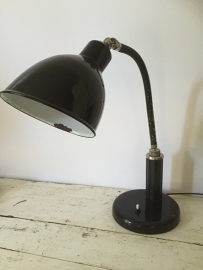 Old industrial black desk lamp
