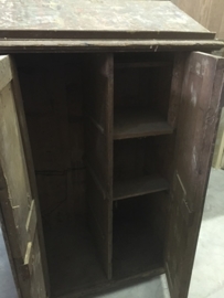 Oud kastje met desk