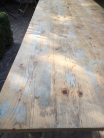 Brocante houten grote tafel