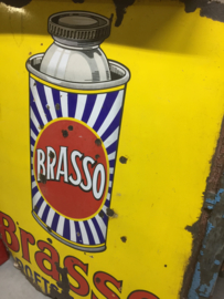 Big old enamel sign