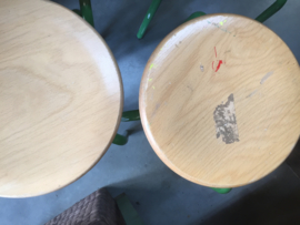 Set van 4 vintage krukken