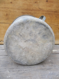 Old zinc round bucket