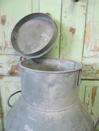 Antique zinc big honey jar.