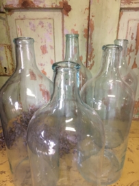 Old bottle with small neck clear