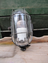 Brocante kooilamp met helderglas