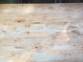 Brocante houten grote tafel
