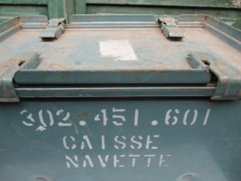 Old metal box with lid