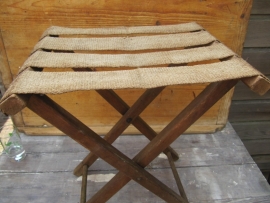 Brocante wooden folding chair