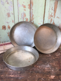 Brocante hoge ronde vlaaivorm