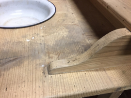 Brocante grenen wastafel