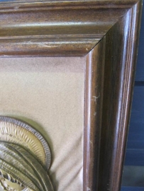 Brocante houten lijst/Maria