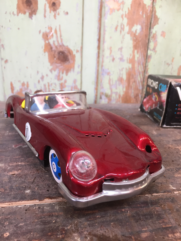 Oude race auto in doos | Sport en Spel | brocantefrederic Oude blikken race auto | Sport en Spel | brocantefrederic