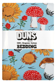 Jumpsuit DUNS Sweden, Sunflowers and Mushrooms Sky blue