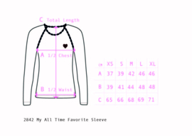 Longsleeve Ladies AiA all I adore by Alba of Denmark, My all Time favorite Sleeve Snorkel blue S of XL