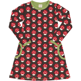 Jurk / Dress LS Maxomorra, Mushroom