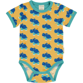 Romper Bodysuit SS Maxomorra, Hippo