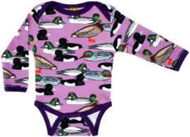 Romper/ Body LS Duns, Duck Pond purple