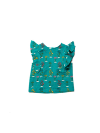 T-shirt Little Green Radicals, Spring bloom Falling water top