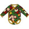 Romper/wrapBody / kimono body LS Duns, Autumn flowers body vanaf maat 50