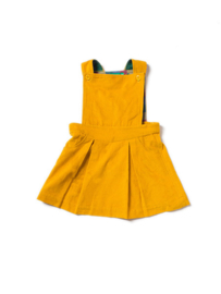 Dress, overgooier Little Green Radicals, Gold Corduroy Pinafore Dress