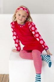 Legging / Tights Maxomorra, stripes red  74-80