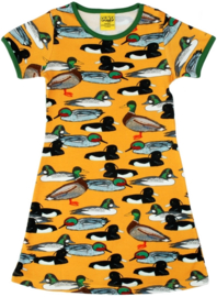 Jurk / Dress  short sleeves DUNS Sweden, Duck Pond mustard 86