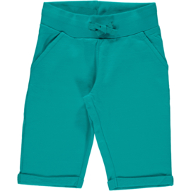 Broek / sweatshorts knee Maxomorra, Turquoise