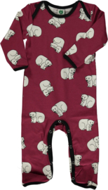 Jumpsuit / bodysuit Smafolk, Polarbear Maroon