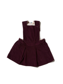 Dress, overgooier Little Green Radicals, plum Corduroy Pinafore Dress