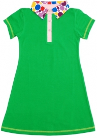 Jurk / dress DUNS Sweden, Green with Dots collar 80 of 86