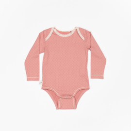 Romper / Body Albababy, Nanna Old Rose Waves 80