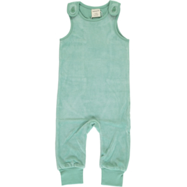 Playsuit Velours Maxomorra, Soft teal 50-56