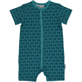 Jumpsuit / shortsuit Maxomorra, Tractor blue on blue 50-56 of 62-68