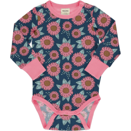 Romper / body LS Meyadey by Maxomorra, Sunflower dreams 62-68