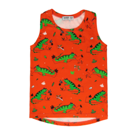 Tanktop Raspberry Republic, Ignacio the Iguana Red 92-98