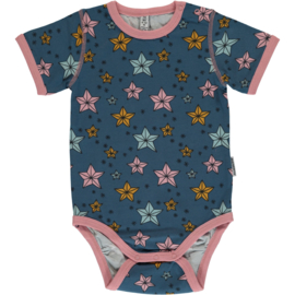 Romper Bodysuit SS Maxomorra, Night Sparkle 50-56 of 62-68