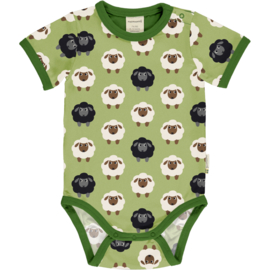 Romper Bodysuit SS Maxomorra, Sheep