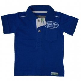 Poloshirt Little Feet, blauw, Maat 86