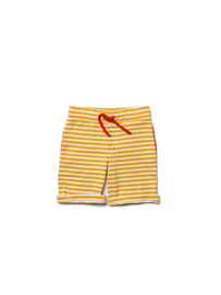 Broek /sweat Shorts  Little Green Radicals, Gold striped  beach short