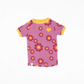 T-shirt Albababy, Bella Bordeaux Flower power 86