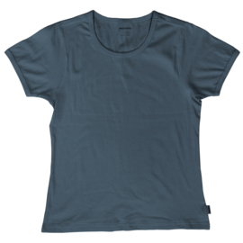 T-shirt top short sleeve Adult Meyadey by Maxomorra, Top SS rib solid Rainfall L