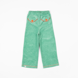 Broek Albababy, Flower Power pants Creme de menthe 86