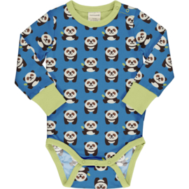 Romper / body LS Maxomorra, Playful Panda